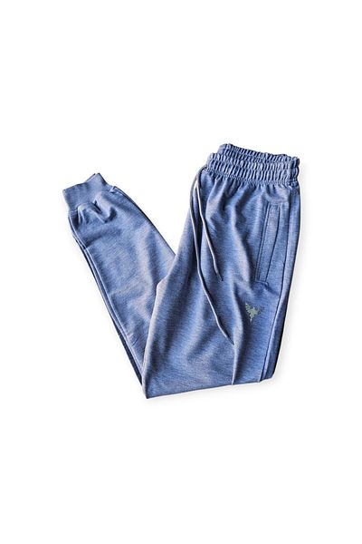 ZIDAN Men's Gray Slim Fit Sweatpants Sleek Logo, Soft Texture, Made in Turkey