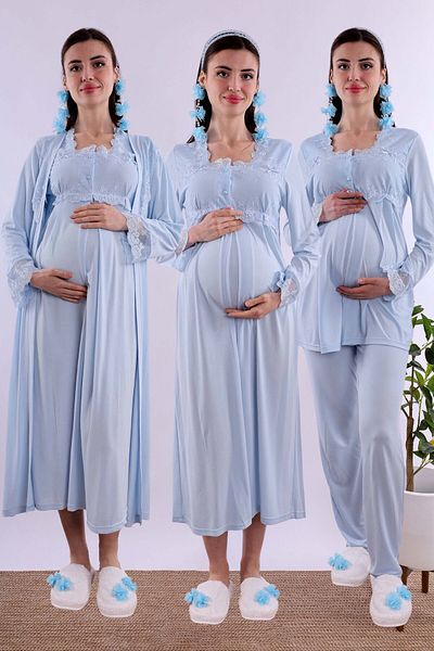 ByLohusa Effortt Blue Pregnant Maternity Set
