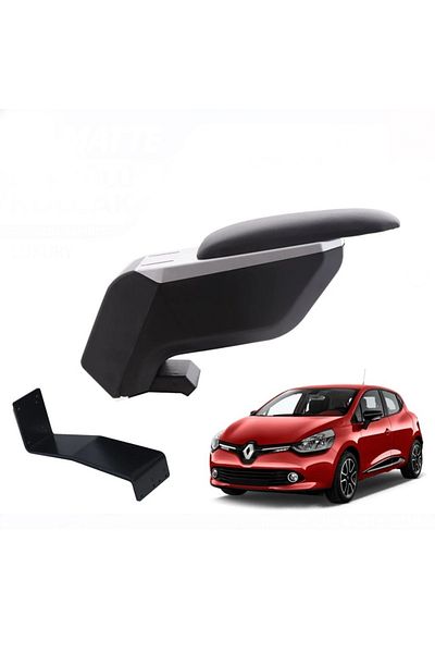 Atakent Hobi Renault Clio 4 Armrest with Steel Foot Without Piercing Grey-black