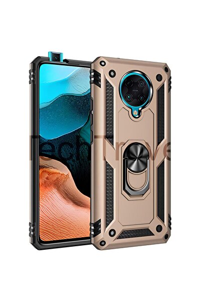 TechTrove Xiaomi Poco F2 Pro Kılıf Yüzüklü Stand Olabilen Magnetic Tpu Tank K...