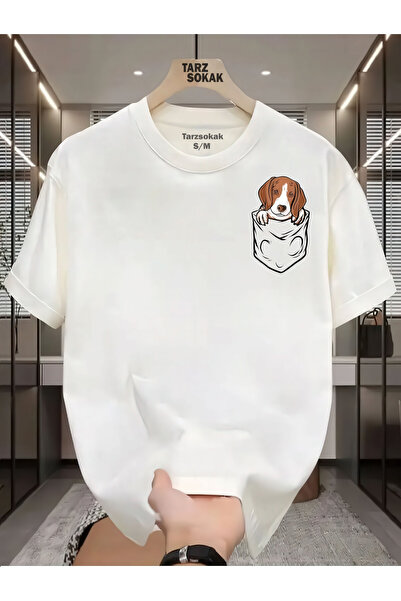 Tarzsokak Tricou UNISEX Cod 2 Dog Minimalis Print