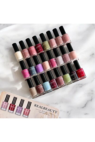 real beauty طلاء اظافر 24 لون درجه C