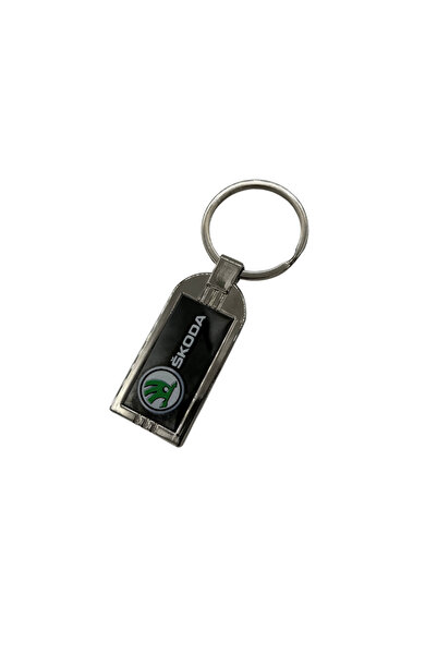 platin hediyelik Skoda Logo Steel Keychain, Steel Keychain