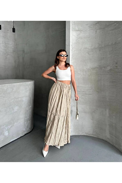 Nura Francy Women's Trend Mixed Look100 cm Hijab Long Skirt