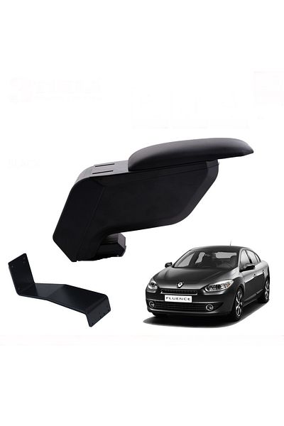 Atakent Hobi Renault Fluence 2008-2017 Black Armrest with No-Punching Steel Legs