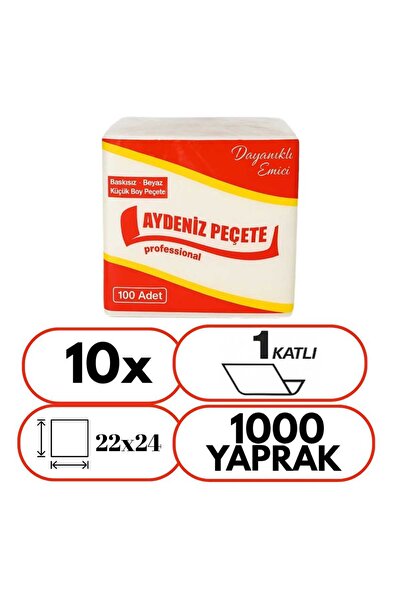 Aydeniz Peçete Professional Kare servis peçete 100'lü 10 paket