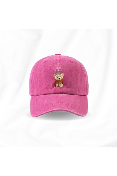 Touz Moda Πλενόμενο Vintage The Bear Printed Unisex Καπέλο