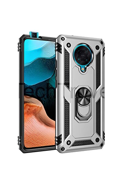 TechTrove Xiaomi Poco F2 Pro Kılıf Yüzüklü Stand Olabilen Magnetic Tpu Tank K...