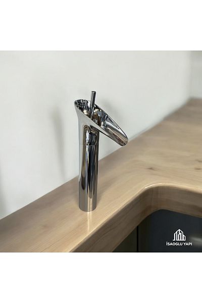 İSAOĞLU YAPI Bowl Sink Faucet Waterfall Nostalgic 5 Years Warranty Bowl Armature