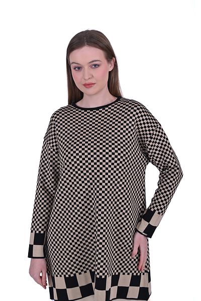 Invee INVEE 6873 Tunica neagra cu model cuburi