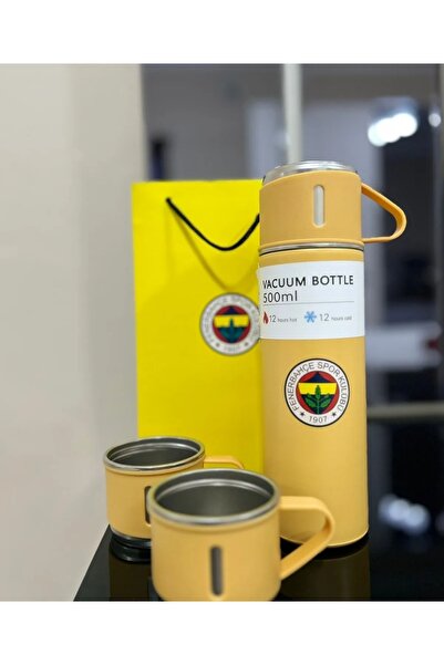 Bumerang Taraftar Termos 3 Bardaklı 12 Saat etkili Paslanmaz çelik