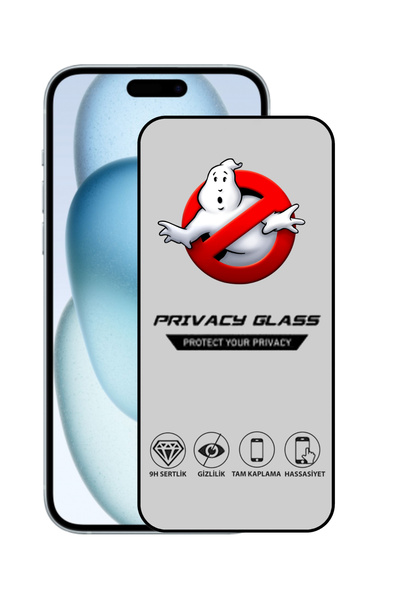 corcishop زجاج واقي شاشة مقوى لهاتف Apple iPhone 15 Plus بتغطية كاملة للخصوصية