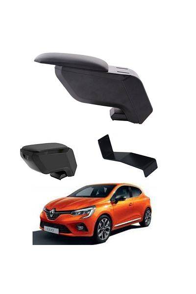 Atakent Hobi Renault Clio 5 2022 - Black Steel Footrest Armrest Without Punching
