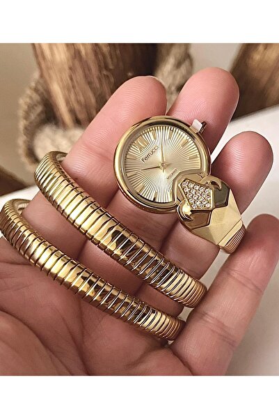 Ferrucci Yılan Sarmalı 5 Renk Seçenekli Çelik Kadın Kol Saati