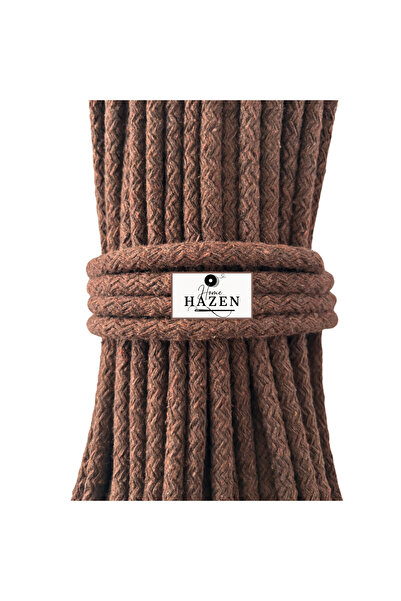 Hazen Home Kordon İp Pamuklu 6-7 mm 45-50 Metre 1 Kg İp Sepet Supla Çanta - K...