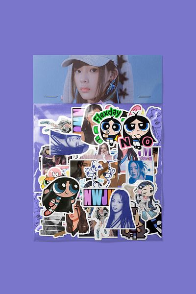 dadi ramba Minji (Newjeans) Sticker Pack - Bullet Journal - Planner - Notebook - Laptop Sticker Decal