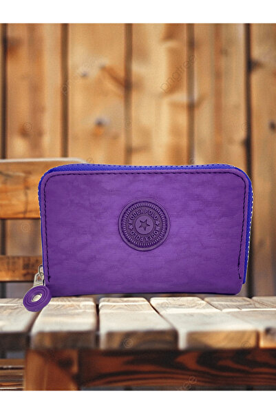 FuryaTedarik Kadın Kırınkıl Kumaş Fermuarlı Şık Spor Cüzdan