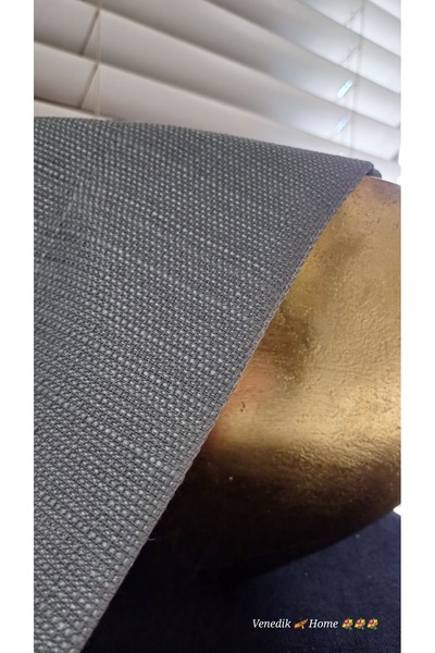 venedik home Gray Color Milas Linen Background Curtain Without Pleats Extrafoam Gathered Custom Made