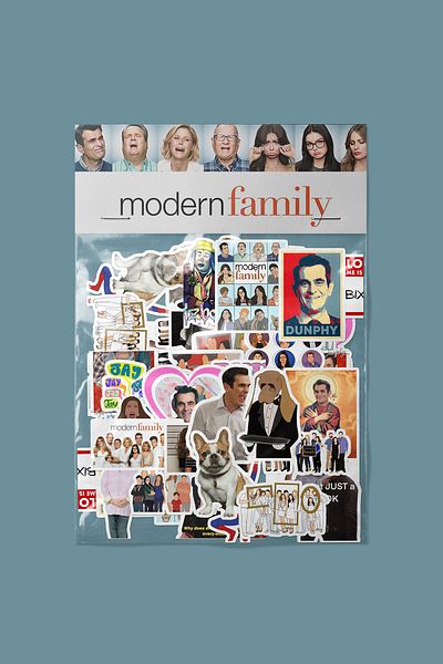 dadi ramba Modern Family Sticker Pack - Bullet Journal - Agenda - Planner - Notebook - Laptop Sticker Decal