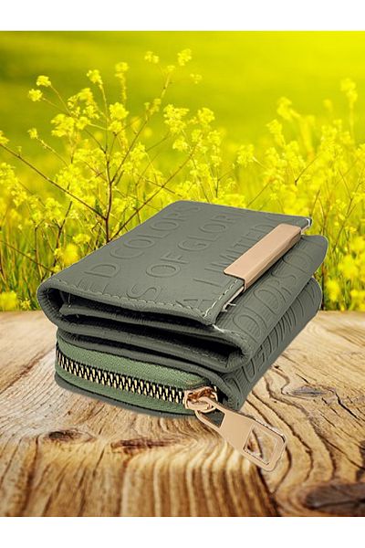 FuryaTedarik Women's Zippered Snap Wallet Card Holder Accessory