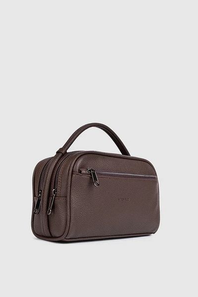 MORCA Brown Personal Care Hand Portfolio Bag