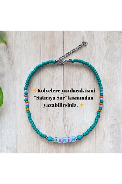 LeylanTakı Leylan Takı Çocuk Yeşil İsimli Kolye