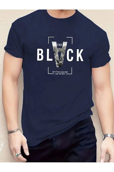 VBSVİBES Tricou - Bleumarin - Supradimensionat