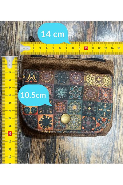 Street Bag Ethnic Authentic Bohemian Multi Pocket Wallet Daily Travel Use Easy Portable Waterproof
