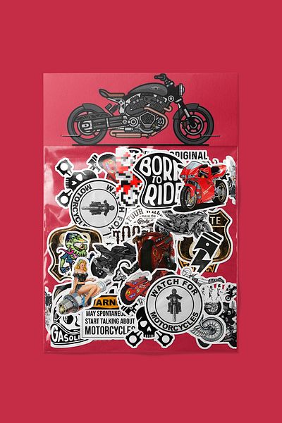 dadi ramba Motor Sticker Pack - Bullet Journal - Agenda - Planner - Notebook - Laptop Sticker Decal