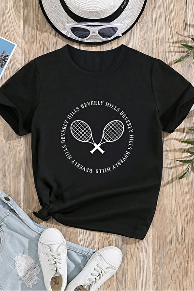 MYADA Μπλουζάκι με τυπωμένο θέμα ρακέτας Premium 23603