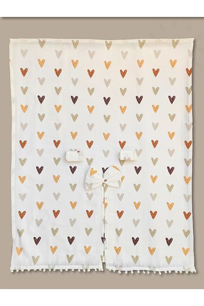 nelcollection Muslin Stroller Cover, Bib Gift, 100% Cotton