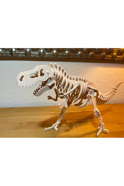 3D DESİNG MARKET 55 Piece T-Rex 3D Puzzle Decorative Dinosaur Figure