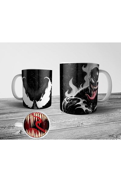 Pixxa Venom Spider-Man Mug with Base Mouth Design