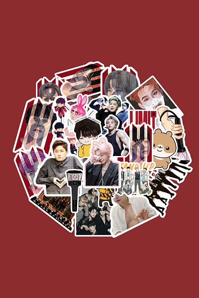 dadi ramba Monsta X Sticker Pack - Bullet Journal - Agenda - Planner - Notebook - Laptop Sticker Decal