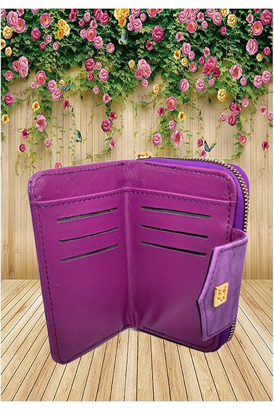 FuryaTedarik Stylish Zippered Women's Wallet with Coin and Paper Money Compartment