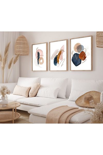 woodhomeworks Ξύλινο Διακοσμητικό Τραπέζι με Πλαίσιο 3 τεμαχίων