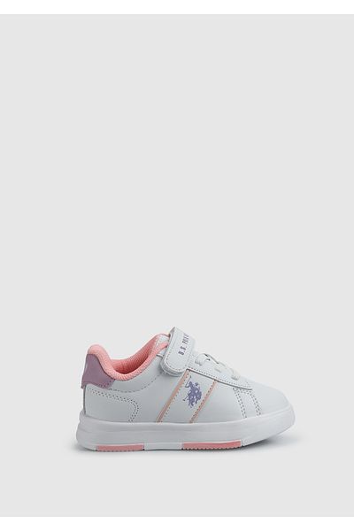 U.S. Polo Assn. TRAVIS JR 4PR Pantofort alb pentru fete