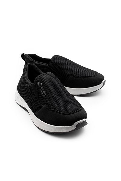 Modaarmada Black Daily Use Comfortable Elastic Men's Shoes