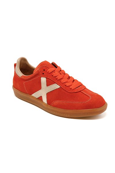 John May Women / Girls Sneaker (Casual) Rc-25Y-088-M-Vade John May Orange Suede-Beige Skin