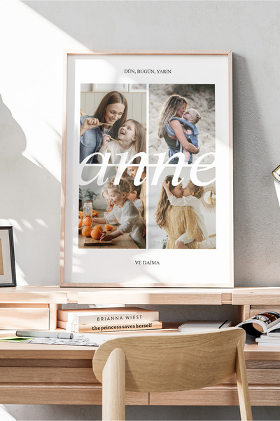 Sürpriz Vakti Kişiye Özel Anneler Günü Poster Tasarımı | 4 Fotoğrafla Hazırla...