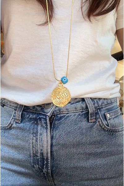 Miltonia Eye Evil Eye Steel Necklace