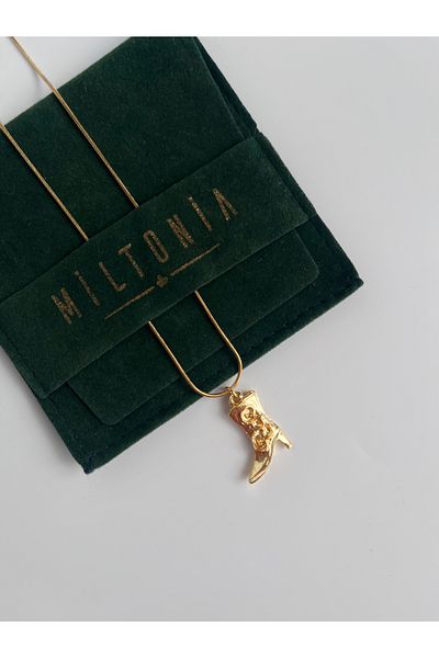 Miltonia Boot Steel Necklace