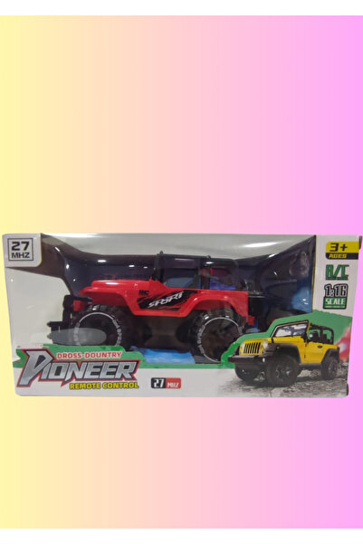 Boratila Toys 1/16 Ölçek 27 Mhz Uzaktan Kumandalı Şarjlı Duman Atan Full Fonksiyon Kırmızı  Off Road Araba