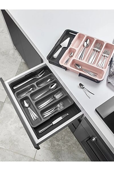 Leony Double-Sided Sliding Drawer Cutlery and Organizer