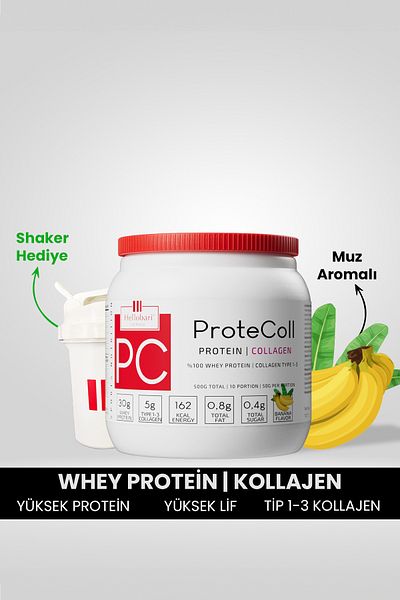 Hellobari Formula Protecoll |   Whey Protein and Collagen |   Banana Flavored |   10 Servings
