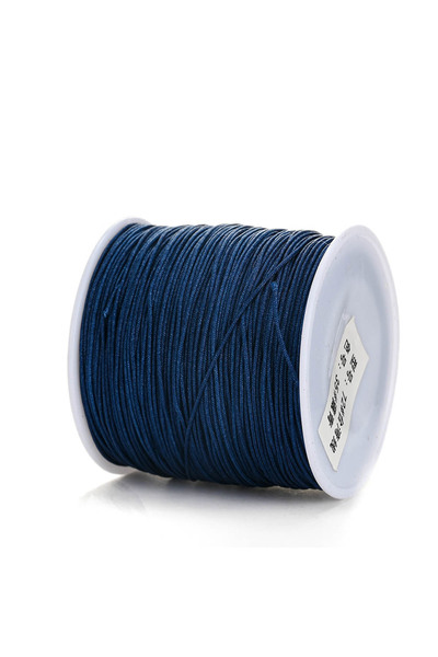 Choice 0.8 مم × 100 متر أزرق داكن 100 متر/لفة 0.8 مم 28 لونًا من خيوط النايلون خيط خيط لصنع سوار رقبة بنفسك