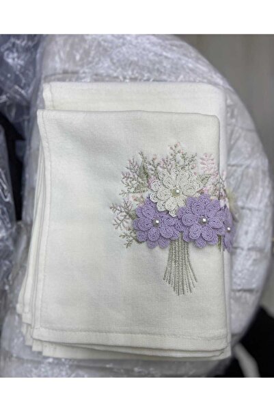 HMZ ТЕКСТИЛЬНИЙ ПОДАРУНОК ДЛЯ ВЕСІЛЬНОГО ПРИДУБАЧУ 3-МОВИМОВНИЙ КАДИФЕЯНИЙ РУШНИК З ДІВЧИНКОЮ.