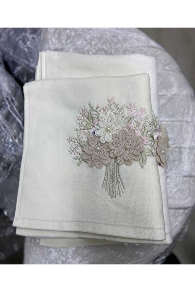 HMZ ТЕКСТИЛЬНИЙ ПОДАРУНОК ДЛЯ ВЕСІЛЬНОГО ПРИДУБАЧУ 3-МОВИМОВНИЙ КАДИФЕЯНИЙ РУШНИК З ДІВЧИНКОЮ.