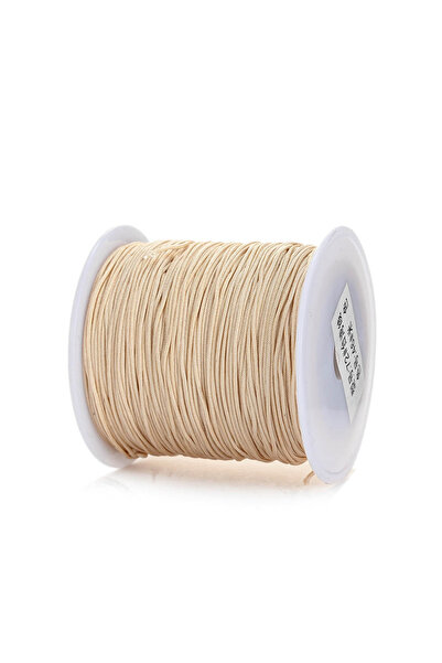 Choice 0.8 مم × 95 م بيج 95 م / لفة 0.8 مم خيط نايلون سلك خيط لصنع سوار قلادة...