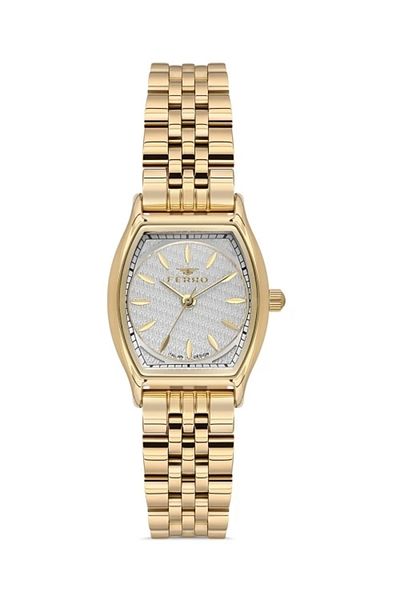 FERRO Yellow Steel Cord Women Wrist Watch Fl40118A-B